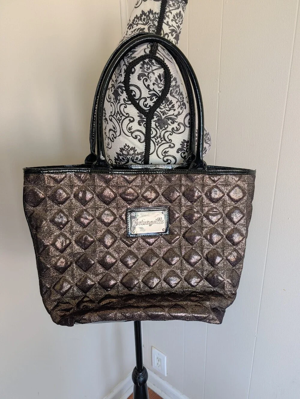 Betsey Johnson Betseyville Quilted Tote Bag